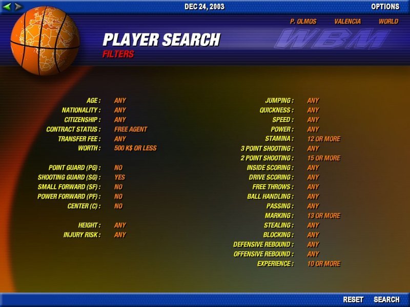 World Basketball Manager 2007 — скриншот 4