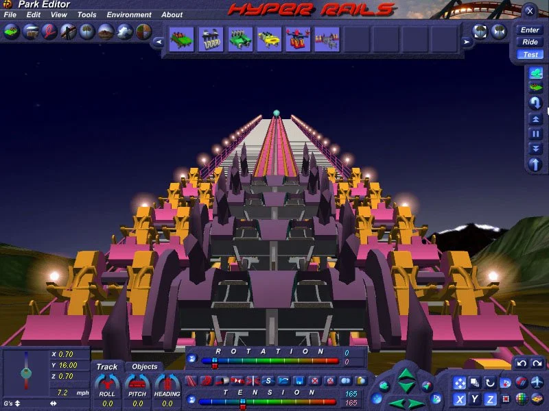 Hyper Rails: Advanced 3D Roller Coaster Design - кадр 5