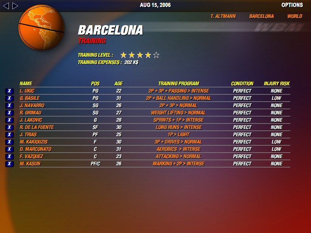 World Basketball Manager 2007 — скриншот 3