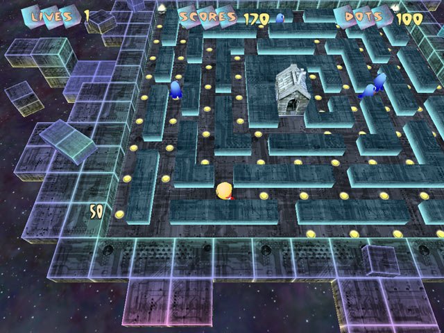 Pac-Manic Worlds 3D — скриншот 1