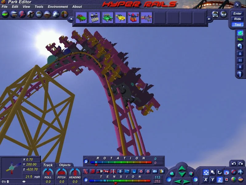 Hyper Rails: Advanced 3D Roller Coaster Design - кадр 10