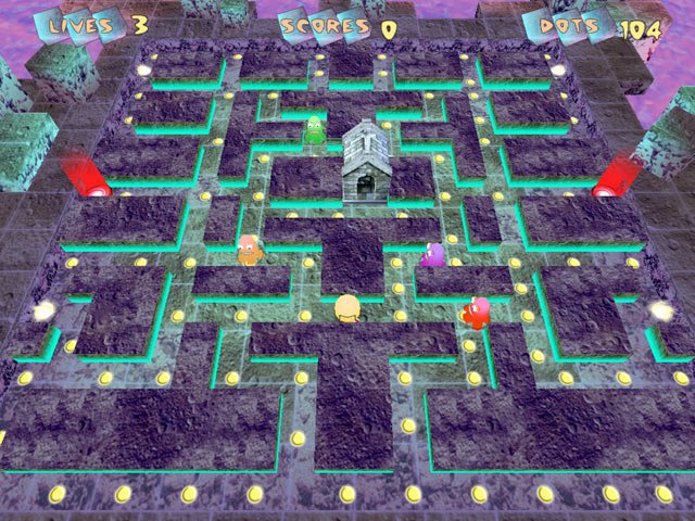 Pac-Manic Worlds 3D — скриншот 2