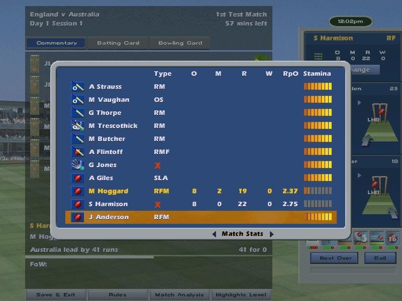 International Cricket Captain Ashes Year 2005 — скриншот 2