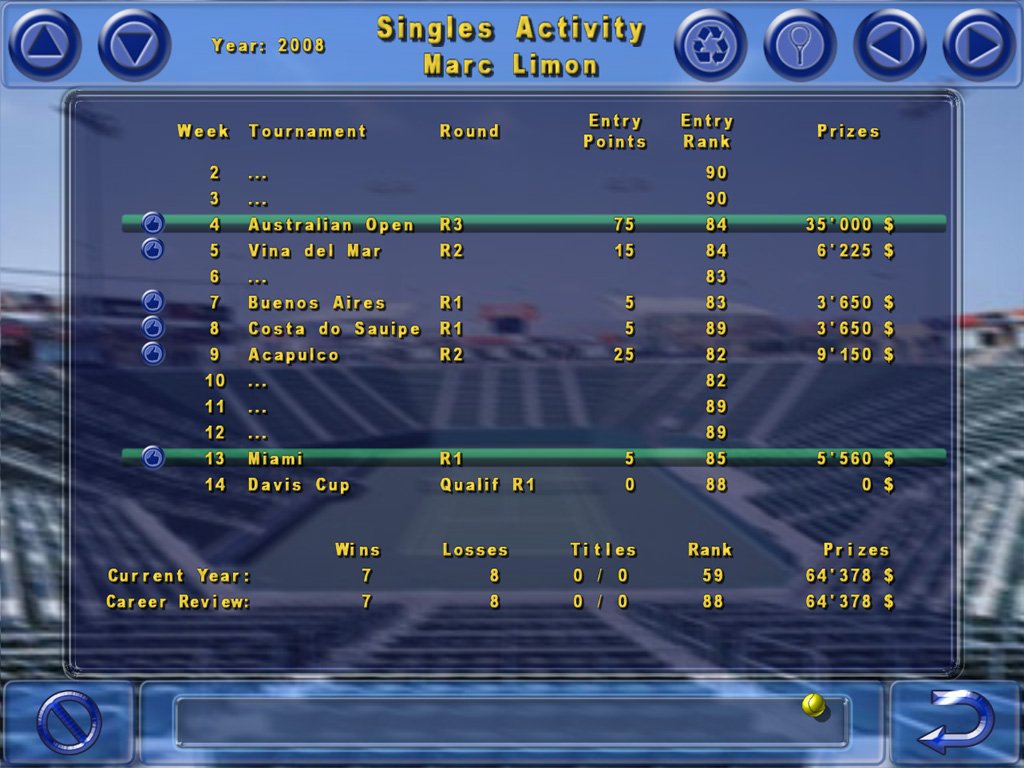 Tennis Elbow 2009 — скриншот 7