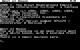 Zork I — скриншот 1