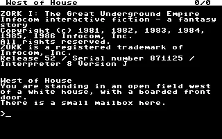 Zork I - кадр 1