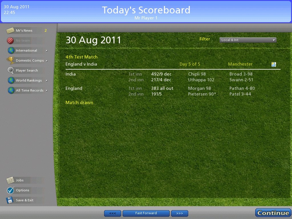 Cricket Coach 2009 — скриншот 3