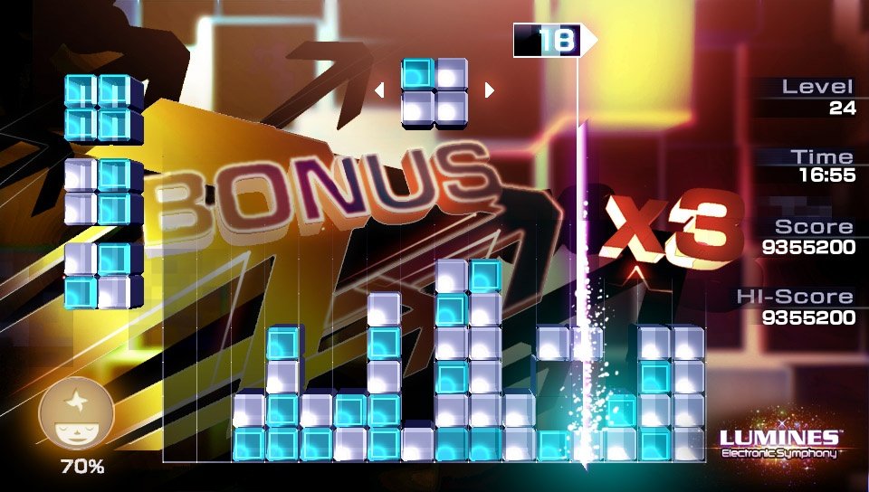 Lumines: Puzzle Fusion — скриншот 5
