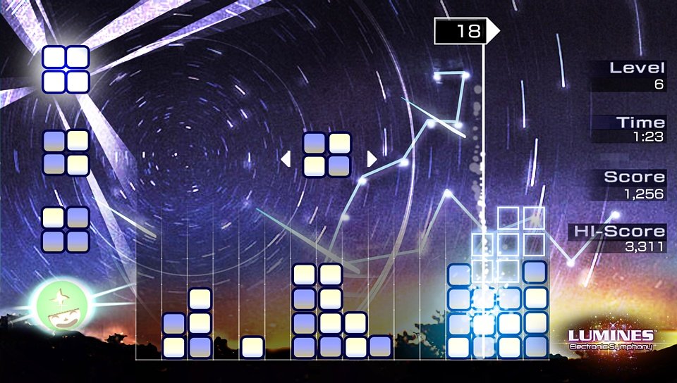 Lumines: Puzzle Fusion — скриншот 3