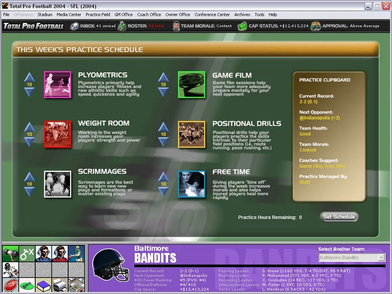 Total Pro Football 2004 - кадр 1
