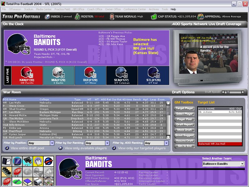 Total Pro Football 2004 — скриншот 7