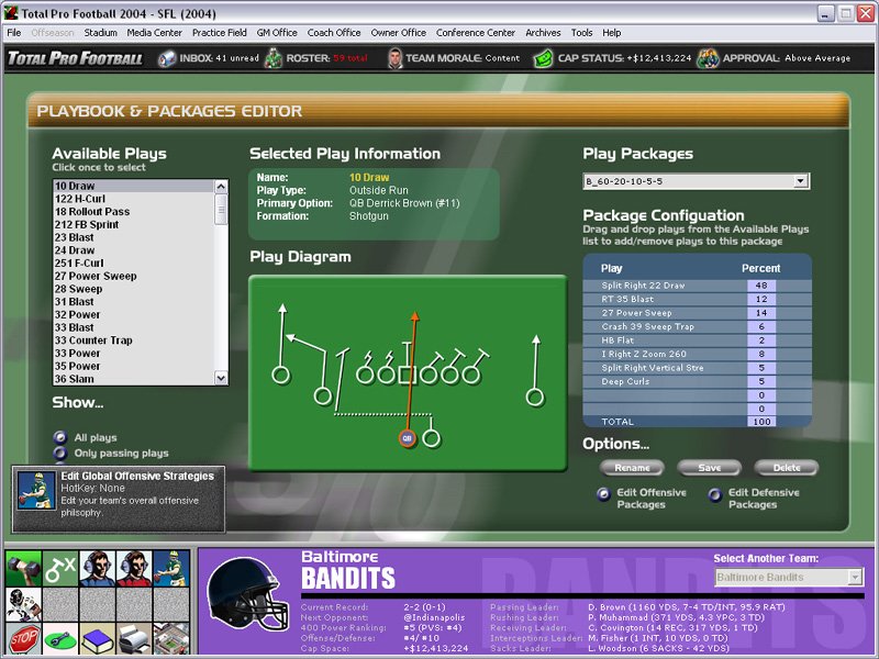 Total Pro Football 2004 — скриншот 6