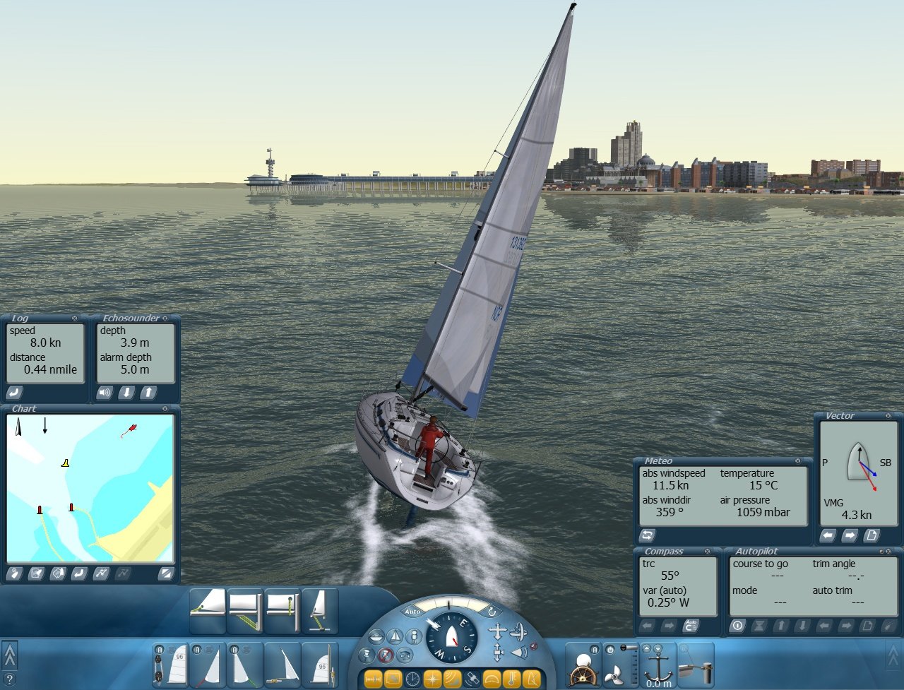 Sail Simulator 2010 — скриншот 5
