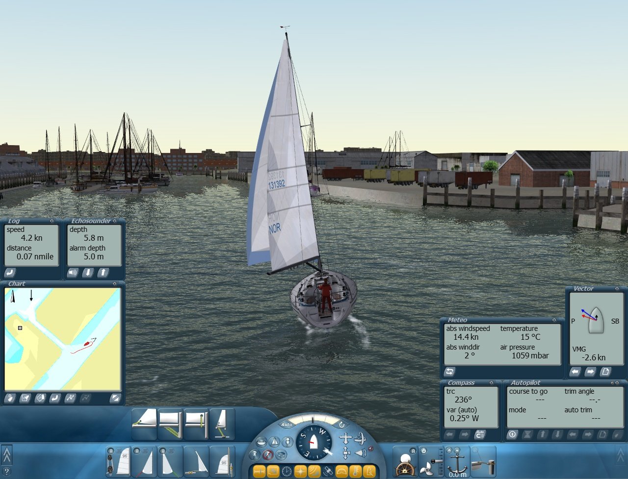 Sail Simulator 2010 — скриншот 7