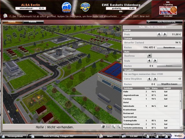 DSF Basketballmanager 2008 — скриншот 3