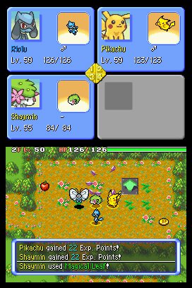 Pok&eacute;mon Mystery Dungeon: Explorers of Sky — скриншот 2