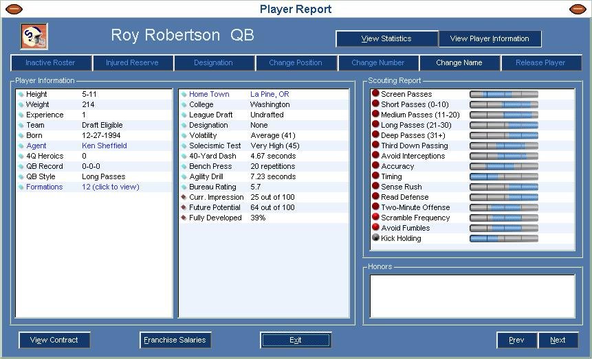 Front Office Football 2004 — скриншот 5