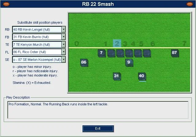 Front Office Football 2004 - кадр 1