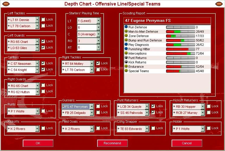 Front Office Football 2004 - кадр 10
