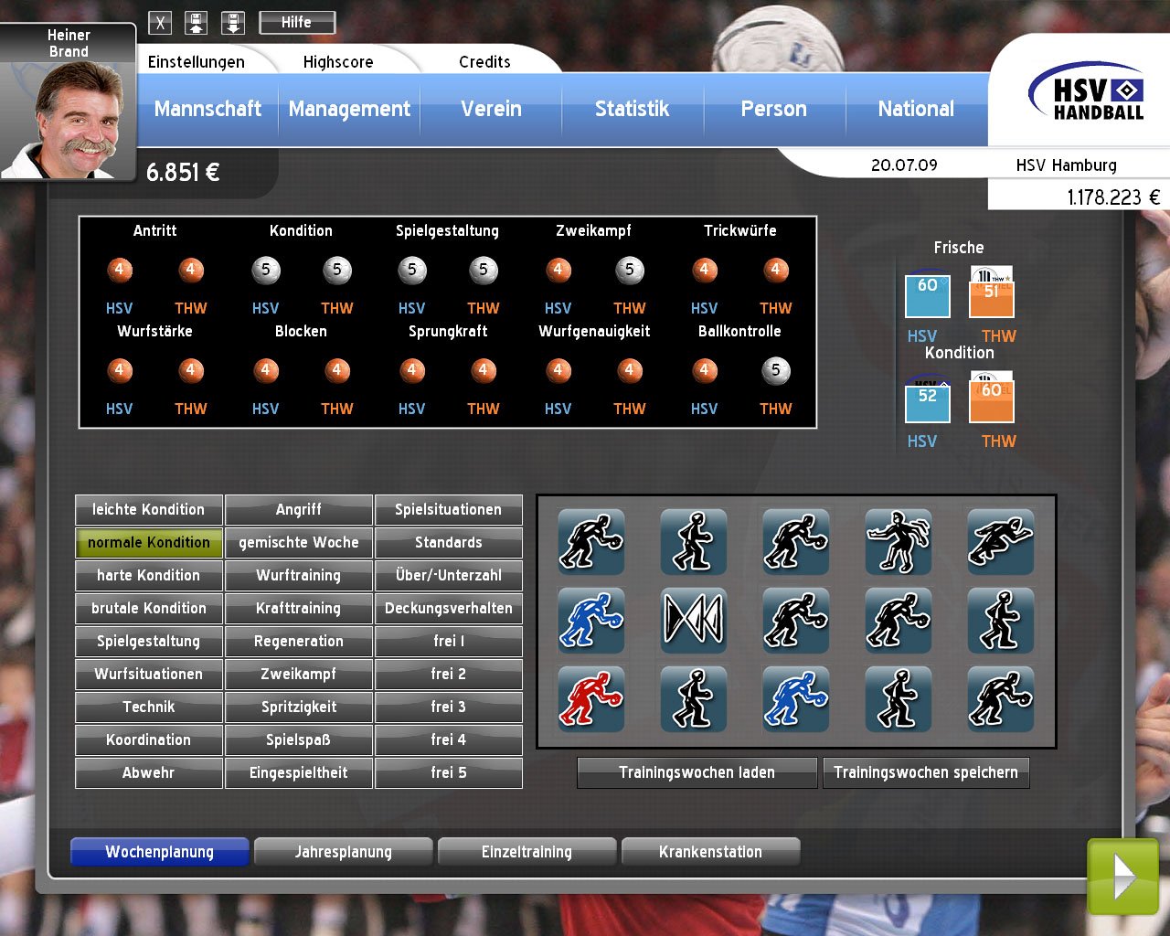Handball Manager 2010 — скриншот 2