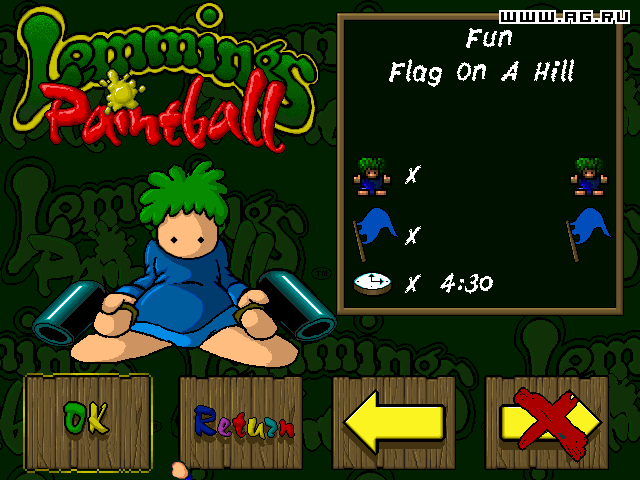 Lemmings Paintball — скриншот 5