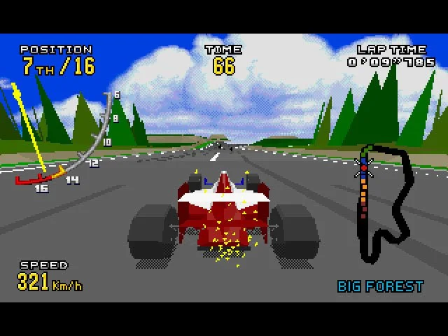 Virtua Racing Deluxe - кадр 1