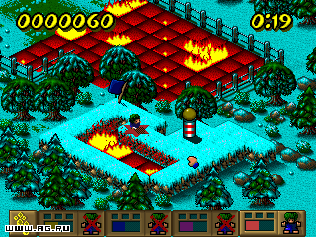 Lemmings Paintball — скриншот 2