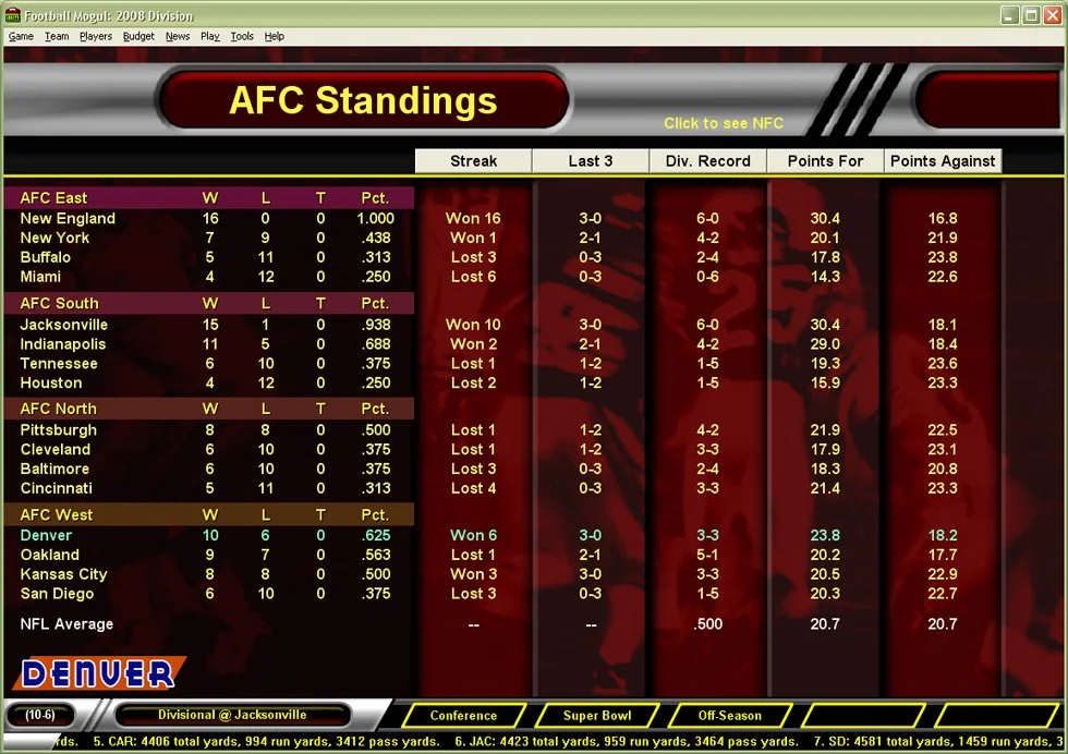 Football Mogul 2009 - кадр 4