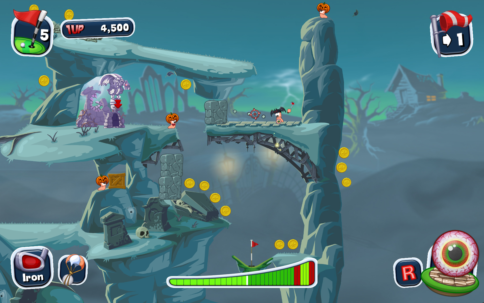 Worms Crazy Golf — скриншот 7