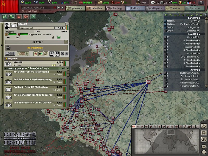 Hearts of Iron 3: For the Motherland — скриншот 6
