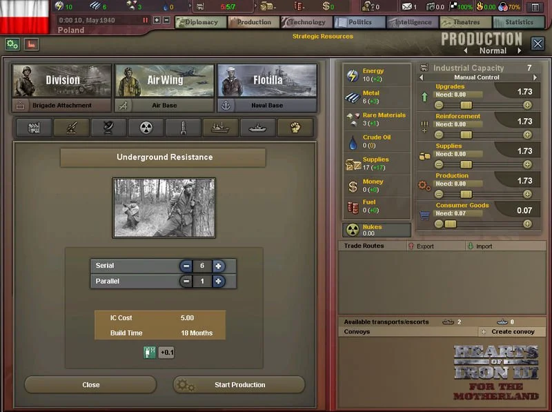 Hearts of Iron 3: For the Motherland - кадр 10