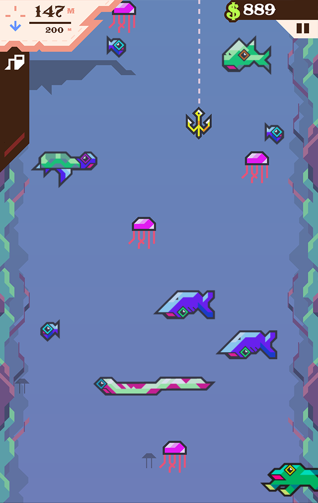 Ridiculous Fishing — скриншот 2