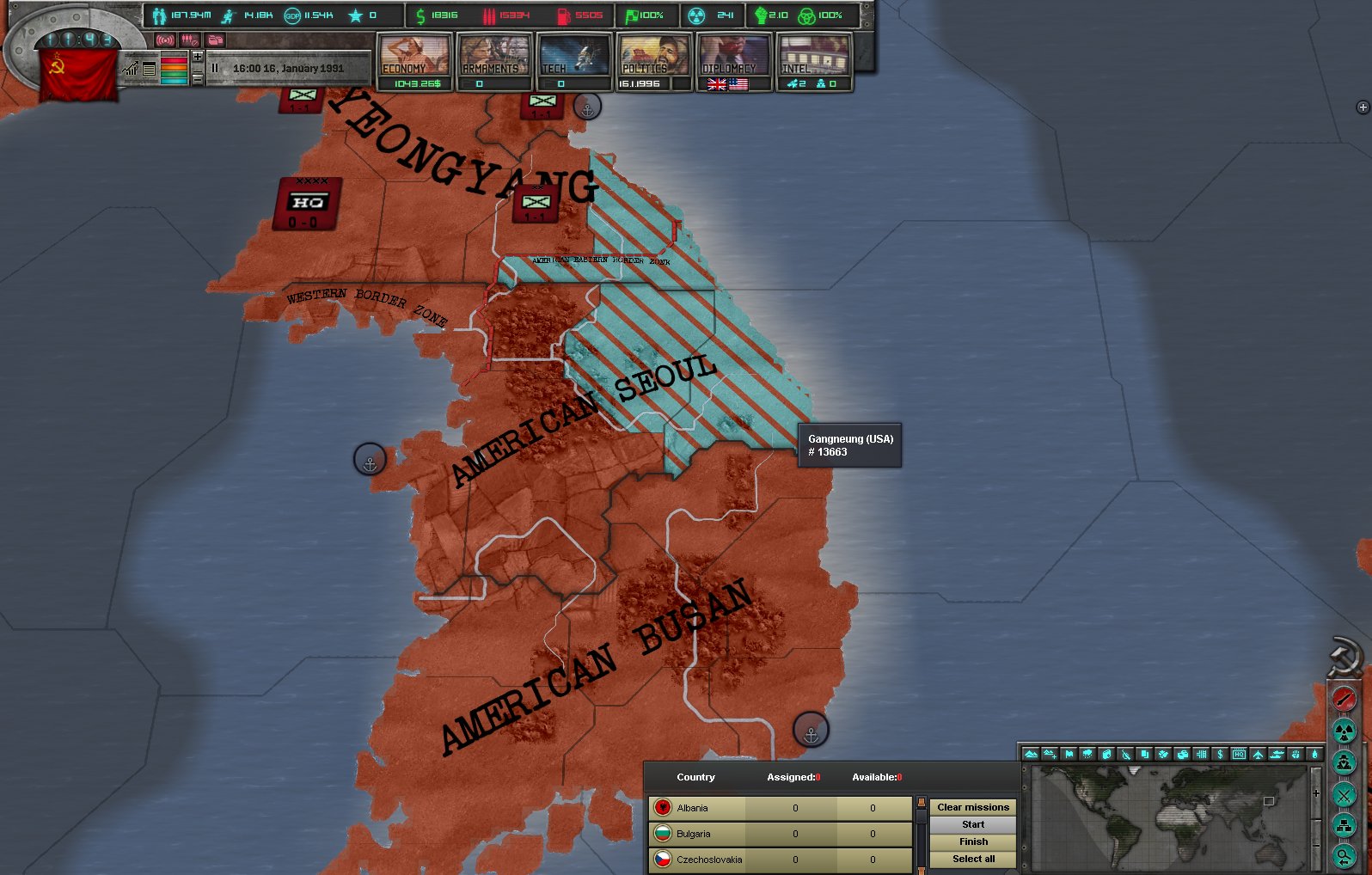 East vs. West: A Hearts of Iron Game — скриншот 6