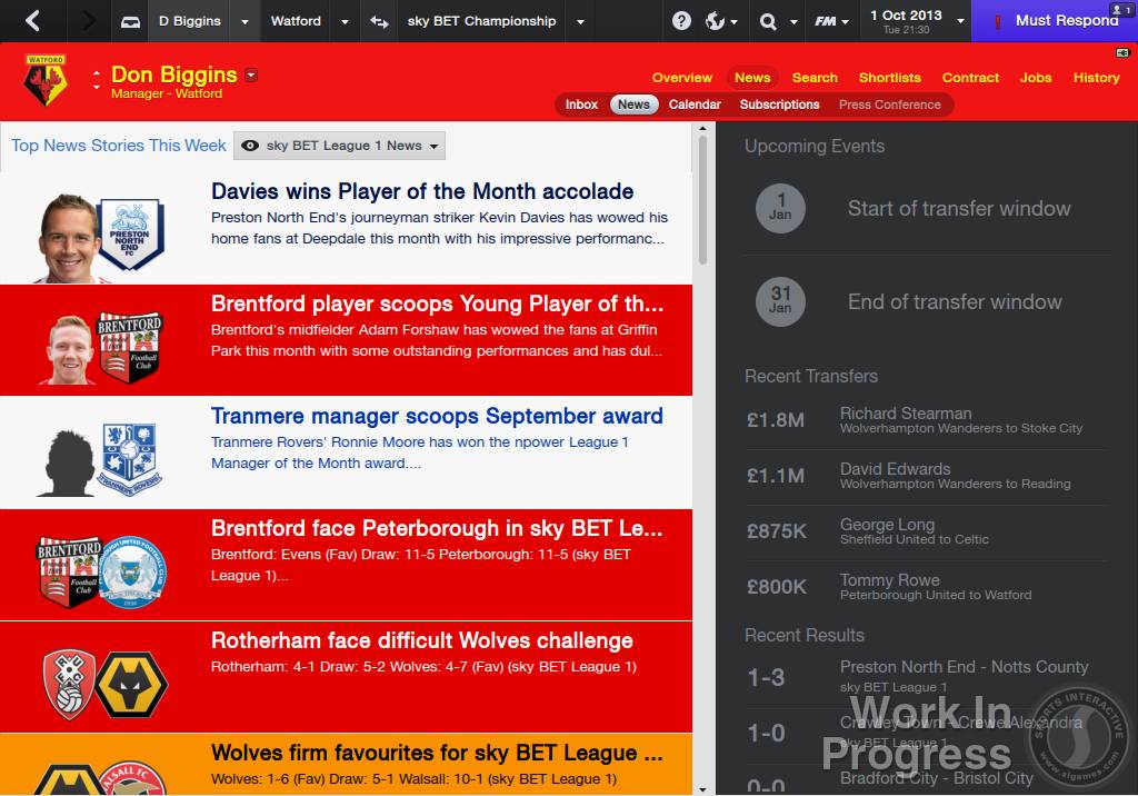 Football Manager 2014 — скриншот 3
