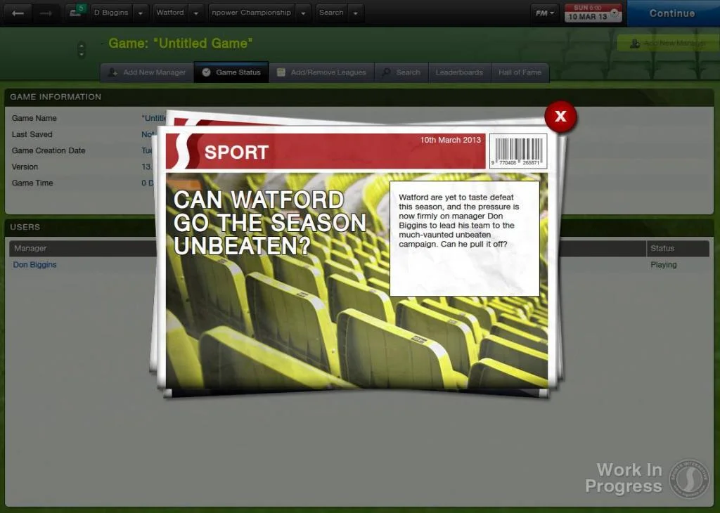 Football Manager 2013 - кадр 1