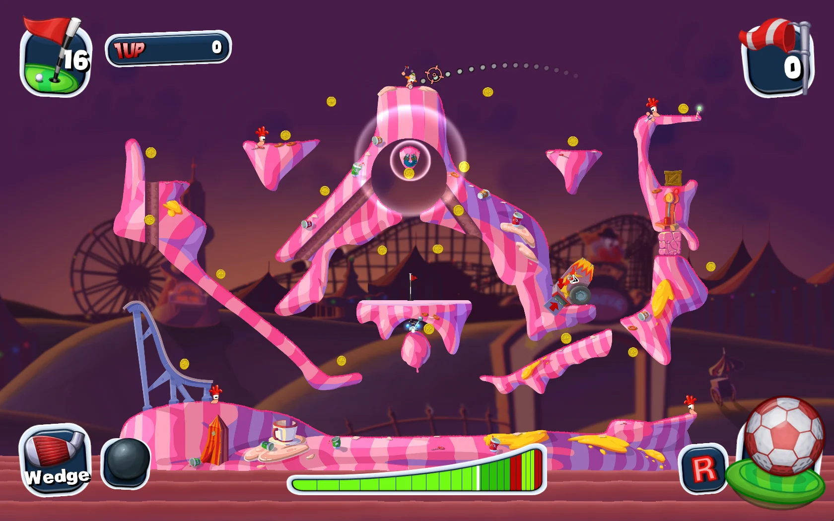 Worms Crazy Golf - кадр 10