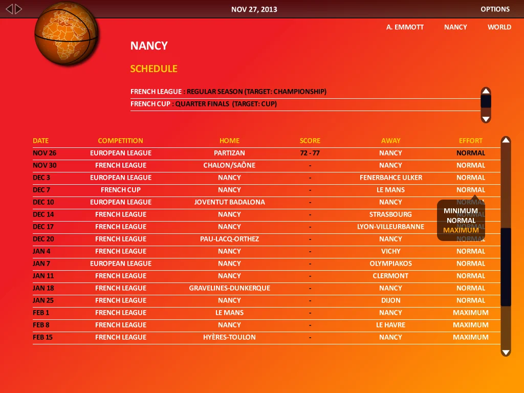 World Basketball Manager 2013 - кадр 8