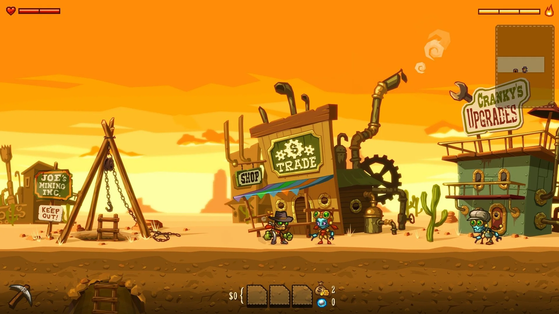 SteamWorld Dig - кадр 1