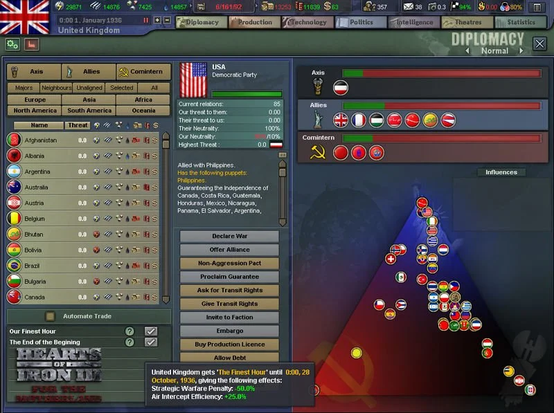 Hearts of Iron 3: For the Motherland - кадр 5