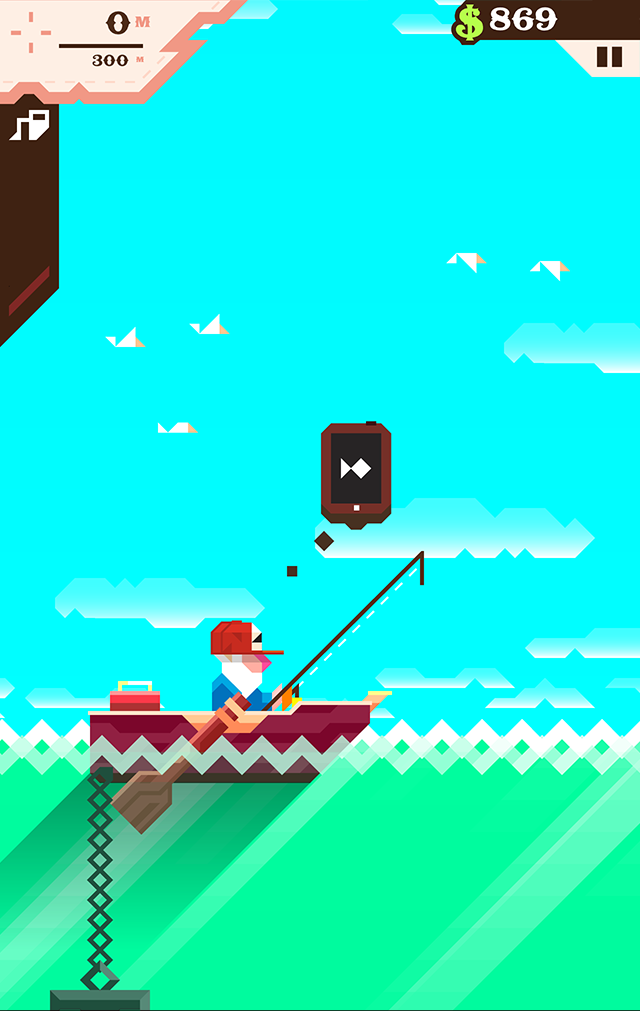 Ridiculous Fishing — скриншот 1